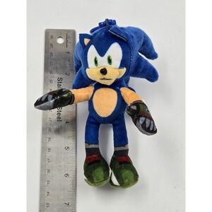 Sonic Prime 6" Sonic the Hedgehog Plush Bag Clip-On Dangler Keychain Green